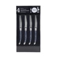 thumbnail image 4 of French Home Laguiole Connoisseur 4-Piece Steak Knife Set with Navy Handles, 4 of 5