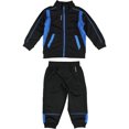 thumbnail image 1 of Reebok Boys Pop Honeycomb 2-Piece Set Sweatsuit, blkblu, Infant, 24 mos, 1 of 2
