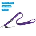 thumbnail image 4 of Uxcell Office Lanyard Neck Flat Lanyard with Oval Clasp and Detachable Buckle Purple 2 Pack, 4 of 5