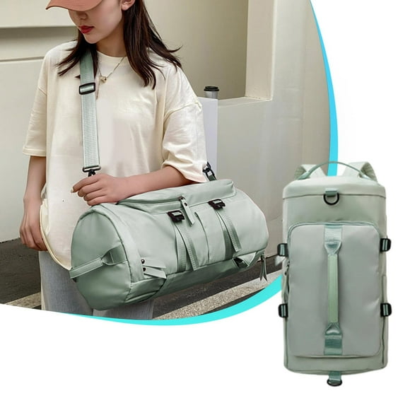 Mochila Deportiva para Gimnasio | Bolsa de Viaje de Gran Capacidad | Separación de Seco y Húmedo | Compartimento para Zapatos | Tela Oxford | 17.7"x10.2"x9.4" | Fitness, Natación, Equipaje, Azul