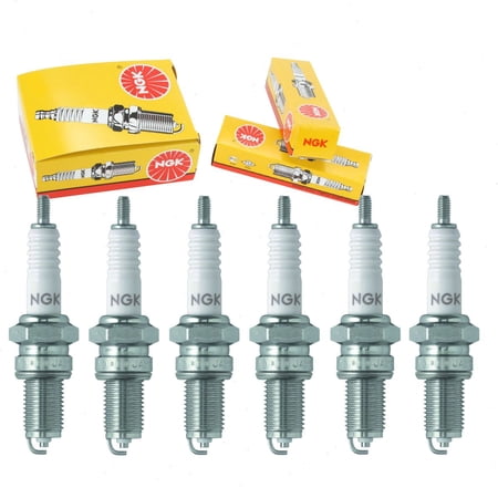 6 pc NGK 5629 Standard Spark Plugs for 09482-00352 4085 4209 92070-1124 94701-00263 94703-00263 98069-57911 A8Y A8YC B15YC C7TC D7RTC X22EP-U X22EP-U9 Ignition Wire Secondary