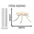 thumbnail image 2 of Unfinished Wood Mosquito Shape - Insect - Animal - Wildlife - Craft - up to 46" DIY 14" / 1/8", 2 of 3