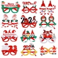 thumbnail image 2 of Vidrio lindo del muñeco de nieve de Papá Noel de la Navidad de la historieta de alta calidad para la decoración de la fiesta de Navidad suministros del partido de la promoción de los niños, 2 of 4