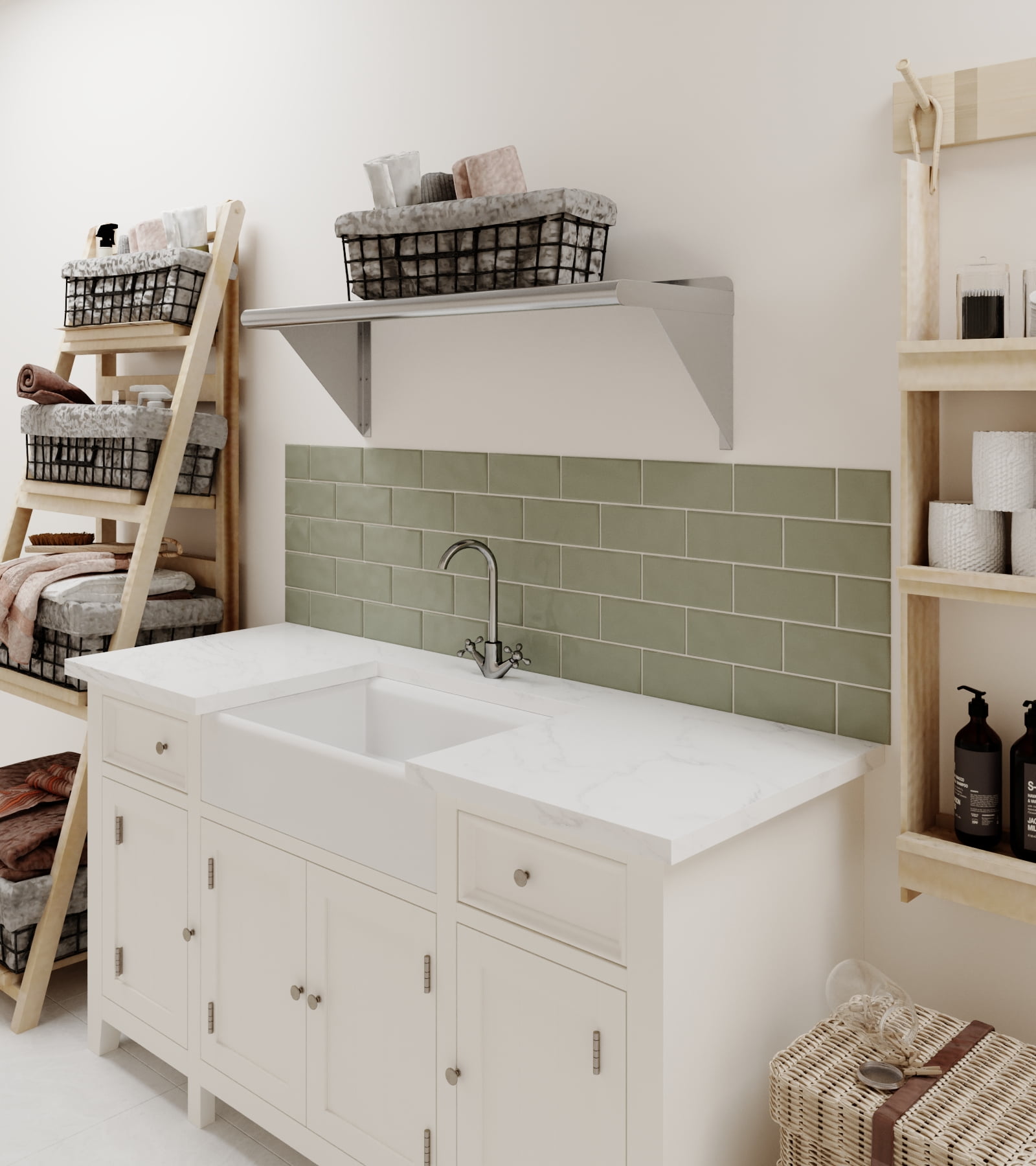 AmGood 12 in. x 36 in. Stainless Steel Wall Shelf | NSF Certified | Appliance & Equipment Metal Shelving | Kitchen, Restaurant, Garage, Laundry, Utility Room