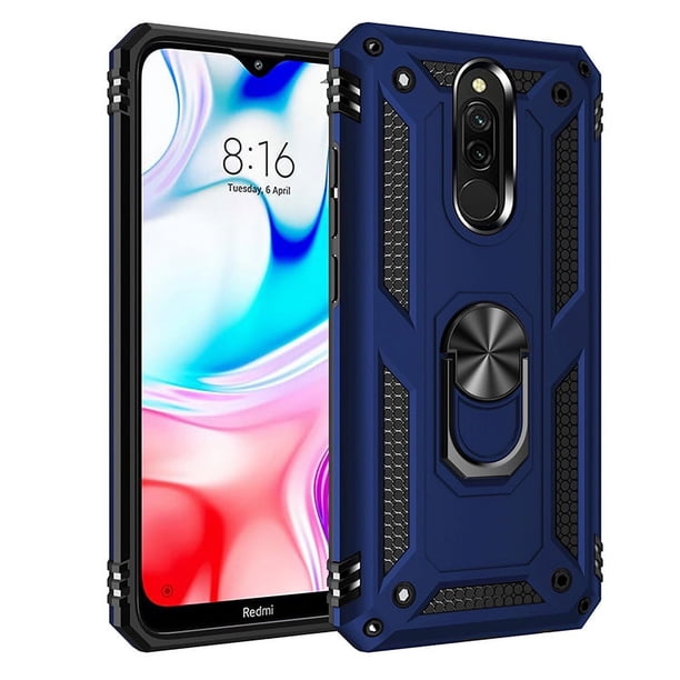 Funda de teléfono para Xiaomi Redmi 8 y Redmi 8A de Uso Rudo Shockproof + Cristal 9D