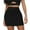 Black, variant on Women's Fashion Solid Elastic Waist Slim Short Skirt Light and Comfortable Fabric Suitable for Daily, School, Party Asian Sizes Available