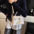 thumbnail image 3 of Bolsos de mano frescos y elegantes para mujer, bolso bandolera cuadrado pequeño de moda de nicho, bolso de hombro informal súper atractivo., 3 of 5