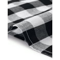 thumbnail image 6 of Agnes Orinda Women's Plus Size Plaid Skirts 1950s Gingham Tiered Layer Flowy Maxi Summer Casual A Line Skirts with Pockets 2X Black, 6 of 7