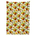 thumbnail image 3 of Ambesonne Fruits Tablecloth Rectangular Table Cover, Autumn Harvest Season Theme, 60"x90", Burnt Sienna and Yellow, 3 of 4