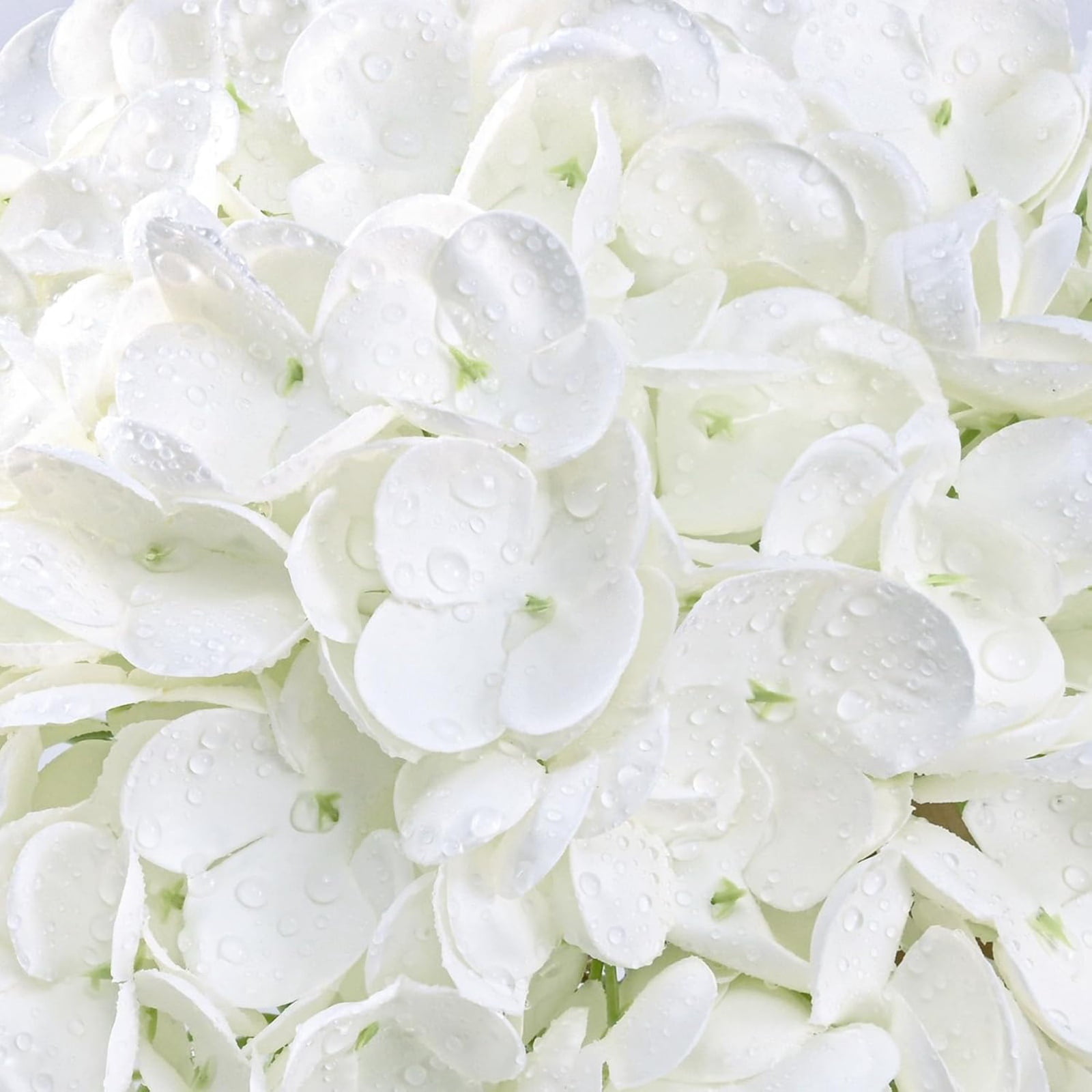 4Pcs Real Touch Hydrangea Artificial Flowers, Fake Hydrangea Flowers, 17" Lifelike Faux Hydrangea Flowers for Wedding Bouquet Home Decor Centerpieces white