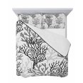 thumbnail image 7 of Quilts Twin-XL Size Bedding Set, Black Gray Coral Coastal Lightweight Quilted Comforter, Summer Beach Seaside Nautical Soft Reversible Bedspread Coverlet with Pillow Covers for All Season, 68" x 98", 7 of 7