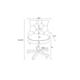 thumbnail image 3 of Linon Chaise de Bureau en Bois Rembourrée Sinclair Verte, 3 of 15