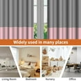 thumbnail image 5 of Lfeey Pink and Gray Blackout Curtains with Top Grommet, 52x84 inches, 2 panels, 5 of 6