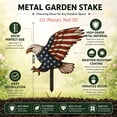 thumbnail image 4 of DefiDgd Patriotic Metal Garden Stake Statue,Vintage American Flag Style Yard Plug-in Decor,Garden Lawn Porch Ornament for 4th of July Independence Day Outdoor Landscape(Eagle), 4 of 9