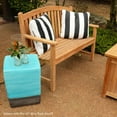 thumbnail image 5 of Titan Great Outdoors Grade A Teak 59in Bow-Back Bench, Indoor Outdoor Solid Wood Patio Furniture, 5 of 6