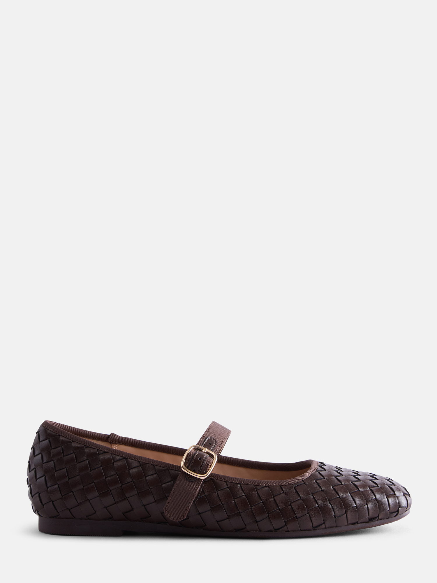 Scenario Women's Woven Mary Jane Flats, Brown photo 2
