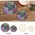 thumbnail image 4 of FREEAMG Agave Succulent Plant Trivet Round Hot Pads 2pcs, Pure Cotton Thread Weave Trivets for Hot Pots and Pans / Kitchen Trivets for Hot Dishes Hot Pot Holders, 4 of 7