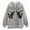 Gray, variant on Kiplyki Clothes Women Autumn Dark Loose Print Casual Full-Sleeve Tops Hooded Coat