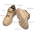 thumbnail image 2 of Tenis Zapatillas de trabajo indestructibles de corte bajo antideslizantes para hombre a prueba de pinchazos (44 ) caqui Likrtyny Tenis De Mujer Tenis De Hombre, 2 of 9