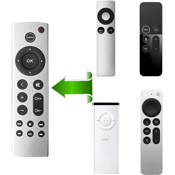 Universal Remote Control for Apple TV Box All Generations and Smart TV, Black