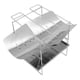 thumbnail image 4 of Parrilla plegable de acero inoxidable para fogata, parrilla de barbacoa plegable portátil multifuncional con patas para suministros de Camping y Picnic, 4 of 14