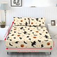 thumbnail image 6 of Pzuqiu Halloween Witch Pumpkin Bedding Set with 2 Pillowcase, 3 Pieces,3 Piece Bedding Fitted Sheet,Fade Resistant, King Size, Perfect for Halloween Owners, Kids' Rooms Easy Care, 6 of 7
