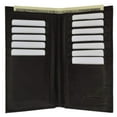 thumbnail image 4 of Genuine Leather Checkbook Wallet and Credit Card Holder 254 CF (C), 4 of 14