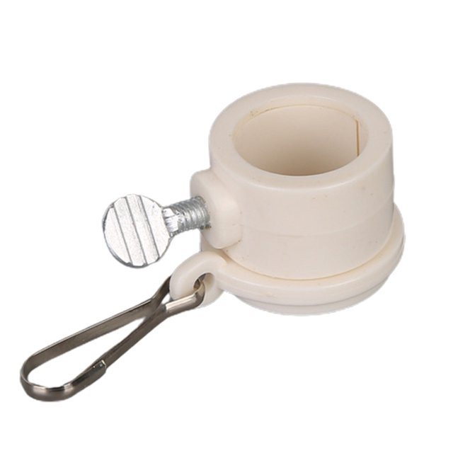CSChome Ensemble de Clips pour Mât de Drapeau 2 Pcs Anneaux Rotatifs à 360 Degrés Résistants au Vent Sans Boucle Pivotants