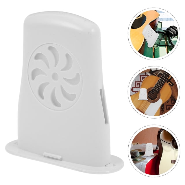 OUNONA 2Pack White Plastic Acoustic Guitar Humidifier For Instrument Maintenance Music Practice Stable Sound Quality