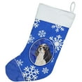 thumbnail image 2 of Carolines Treasures SC9391-CS Cavalier Spaniel Winter Snowflakes Christmas Stocking SC9391, Large, multicolor, 2 of 2
