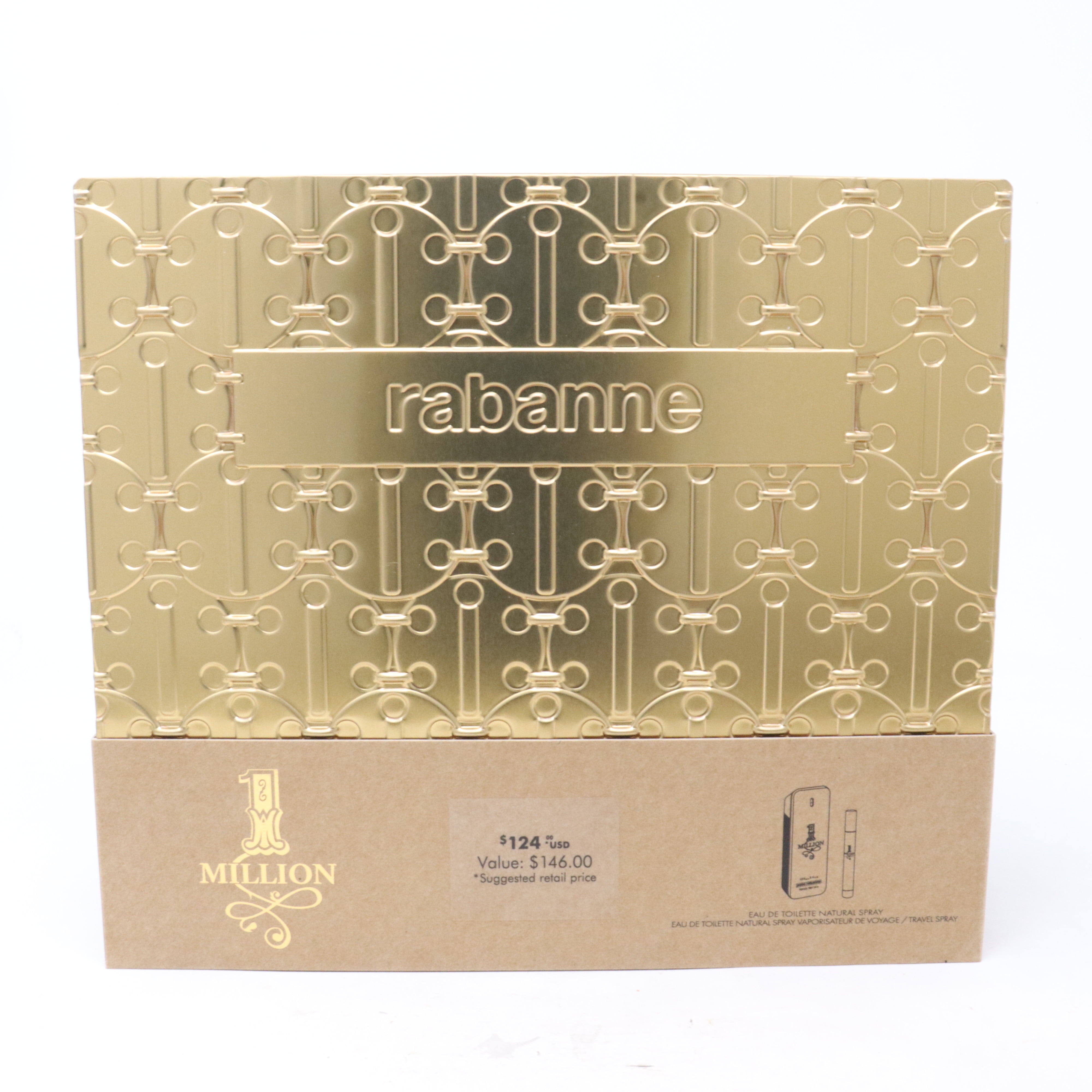 Paco Rabanne Million Eau De Toilette 2-Piece Gift Set for Men