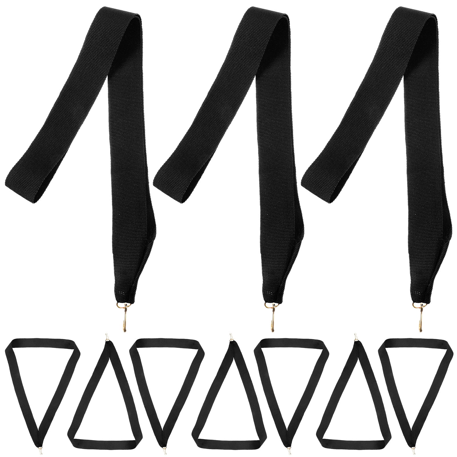 BERTDOMD 20pcs Sports Medal Lanyards with Neck Ribbons and Clips for Award Medals, Competitions, Events - Black