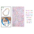 thumbnail image 3 of Rongfmy 1400 Pcs Perles Rondes Colorées Alphabet Lettres Motif Cœur Perles pour Bijoux, 3 of 9