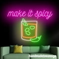 thumbnail image 4 of Handmadetneonsign Make It Spicy Margarita Neon Sign, Cocktail Wall Art Decor, Bar Pub Wall Decor 60062, 4 of 5