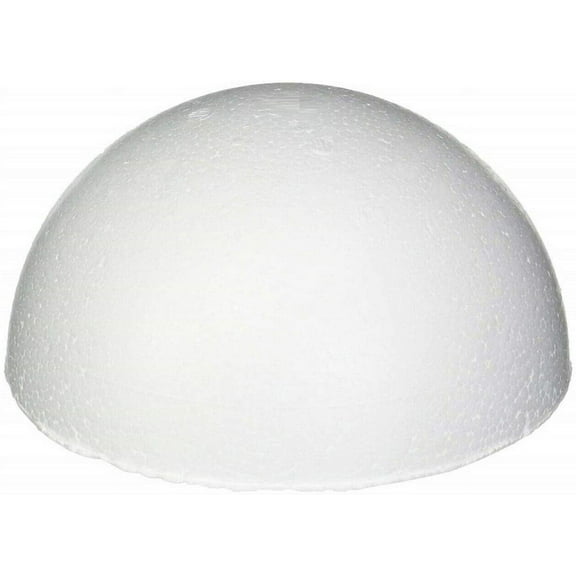 10 Inch Half Round Foam Styrofoam Polystyrene Ball 4 Piece Set for Crafting Painting Drawing