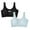 Black 1PCS & Blue 1PCS, variant on Teen Bras 38A for Girls Teen Girls' Sports Bra Racerback Straps & Soft Elastic Waistband Cotton & Spandex for 10 To 16 Years,L