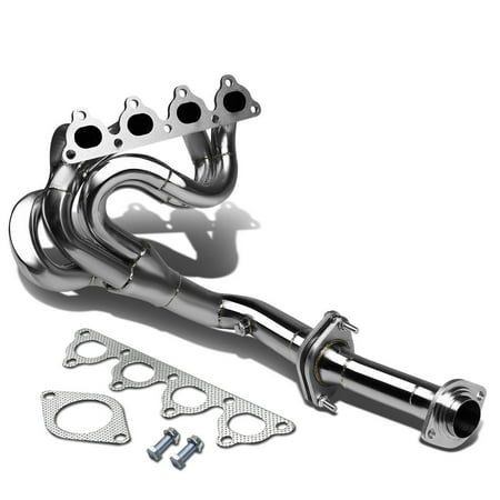91 Crx Racing Series - For 1988 to 2000 Civic / CRX / Del Sol 4 -1 Design Stainless Steel Exhaust Header Kit - D15 D16 Engine 91 92 93 94 95 96 97 98 99