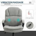 thumbnail image 5 of Massage Office Chair with 2 Vibration Points USB Power Light Gray, 5 of 9