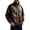 Coffee, variant on Men’s Casual Jacket with Stand Collar for Everyday Wear—Modern Slim Fit Outerwear for Trendsetters in Autumn Winter, Green, M