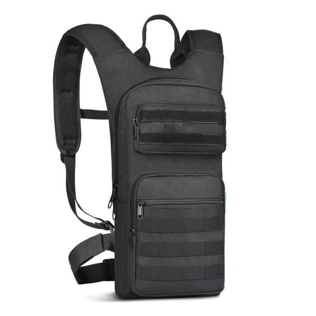 QualitChoice Portable Hydration Pack Made Of Oxford Cloth Waterproof Features Multiple Pockets And Breathable Mesh And Small Items.