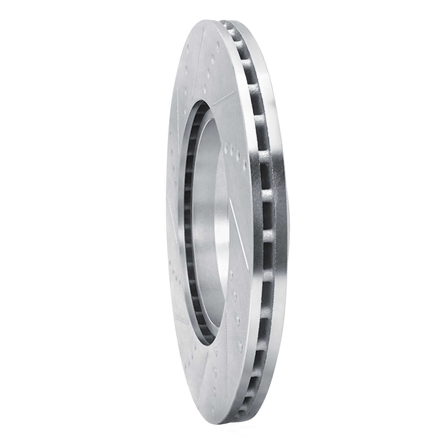 Dynamic Friction Company 631-63162R DFC Brake Rotor - Drilled And Slotted - Silver