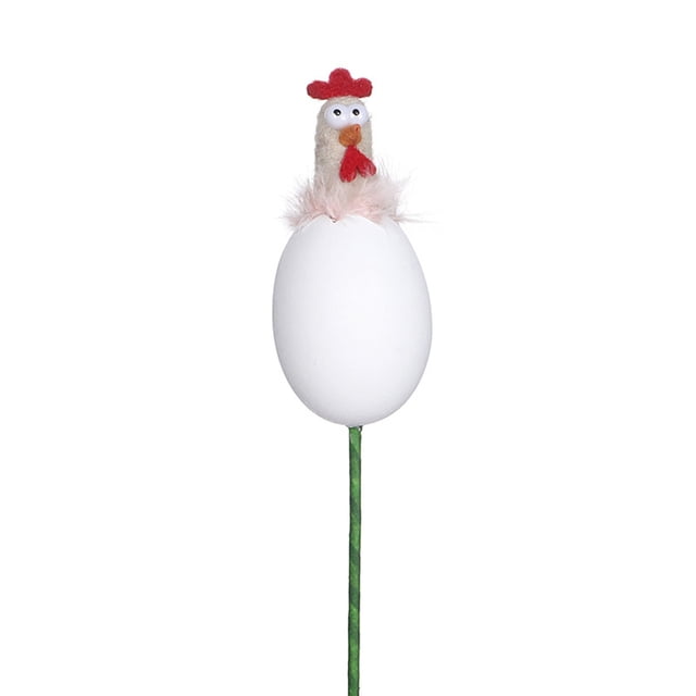 Huanglei Easter Tabletop Funny Chick And Egg Arrangement With Floral For Home And Party