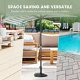 thumbnail image 5 of WestinTrends Sturdy Freestanding Resin Umbrella Half Base, Black, 5 of 14