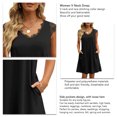 thumbnail image 3 of Vestido Casual Con Cuello En V Para Mujer Vestido Con Cuello En V Cosido Con Encaje Para Mujer Vestido Cosido Con Encaje Para Mujer Vestido Con Cuello En V Para Mujer Bolsillos, 3 of 6