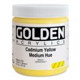 thumbnail image 2 of Golden - Heavy Body Acrylic - 8 oz. Jar - Cadmium Yellow Medium Hue, 2 of 2