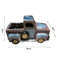 thumbnail image 5 of Sunjoy Tech Vintage Farmhouse Truck Decor Flower Plant Succulent Pot Planter Holder Resin Crafts Rusty Rustic Farm Pickup Table Decoration Birthday Gift - (L: 7.09", W: 3.54", H: 3.54"), 5 of 7
