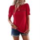 thumbnail image 2 of Camisa Dama Verano Culo Redonto Costura Tops Primavera y Verano Temperamento Camiseta Mujer, 2 of 7
