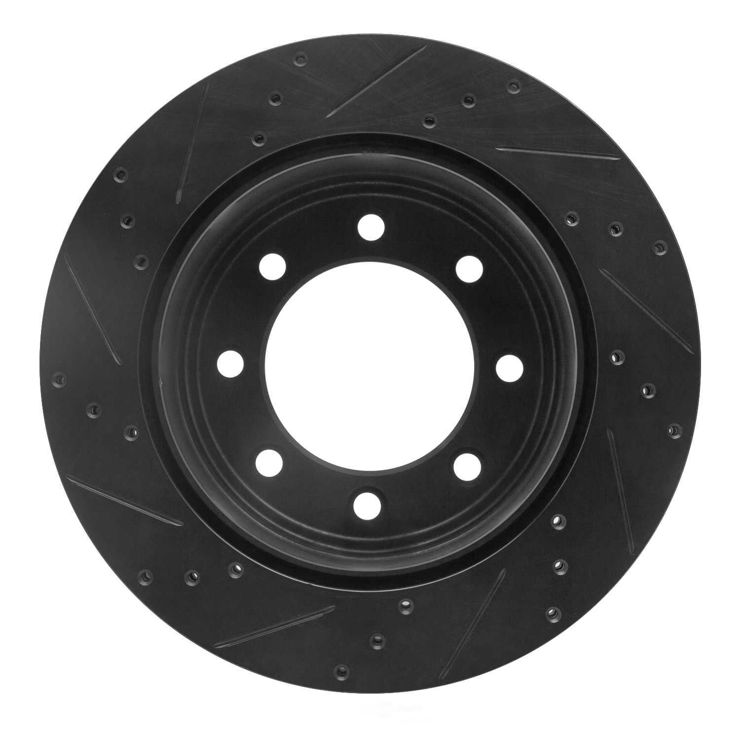 Dynamic Friction Company 633-54227R DFC Brake Rotor - Drilled And Slotted - Black