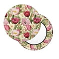 thumbnail image 7 of Uemuo Tulips Flowers Pattern Round Bar Stool Seat Covers Washable Stool Cushion Slipcover Elastic Bar Chair Covers-12 inch, 7 of 7