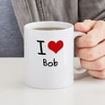thumbnail image 4 of CafePress - I Love Bob Mug - 11 oz Ceramic Mug - Novelty Coffee Tea Cup, 4 of 4